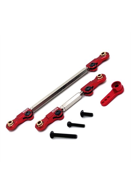 Red Remote Control Car Upgrade Component Front Axle Steering Rod Servo Rod Servo Arm for MJX H12Y H1