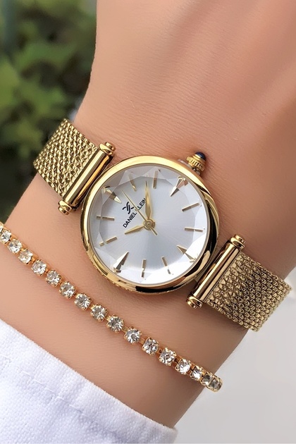 Original Minimal Gold Color Women's Wristwatch – | Bracelet with Gift | 2 Years Warranty