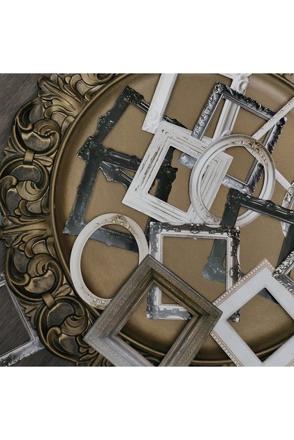 Color A and B-50PC 25/50PCS Retro Photo Frame Decoration Stickers Self-adhensive DIY Hand Account Di