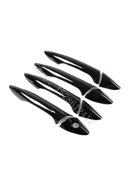LHD black LHD For Hyundai Elantra 2011 2012 2013~2016 Glossy Black Side Door Handle Bar Cover Catch