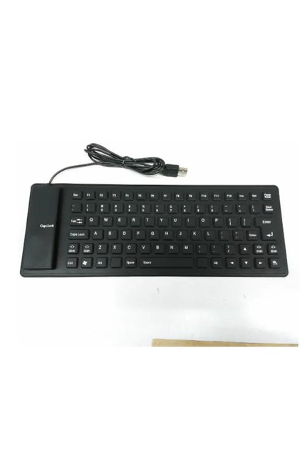 85 Keys New Foldable Silicone Keyboard 85/109 Keys USB Wired Silent Waterproof Dustproof Soft Touch