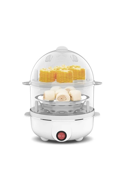 EU Double layer Automatic Electric Egg Streamer Multifunctional Electric Egg Boiler Double Layers Eg