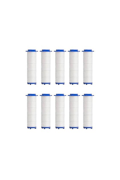 10 Hand Shower Filters, Set of 10 Replacement Filters for Hard Water, Remove Chlorine and Harmful Su