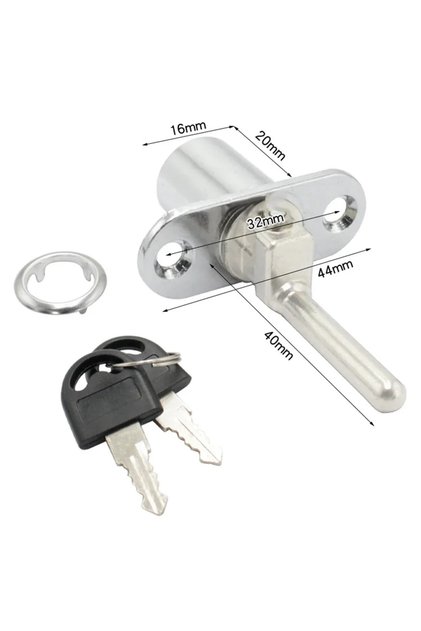 No A 16mm Drawer Cabinet Lock Box Locker Office Desk Drawer Lock Core Cupboard Door Tongue Lock