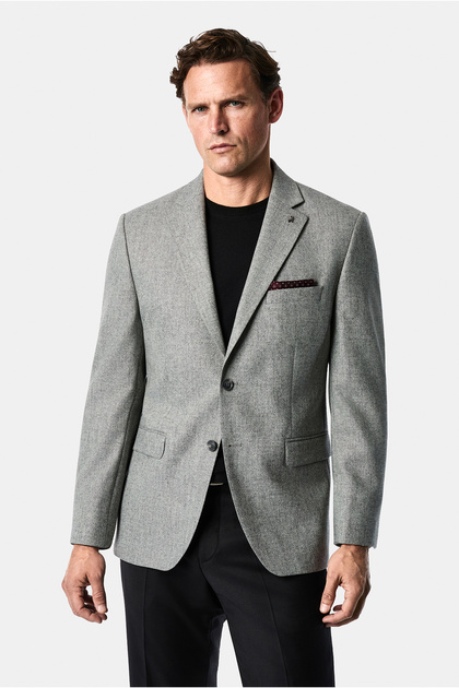 4 Drop Relaxed Fit Rahat Kesim Yünlü Mono Yaka Klasik Ceket