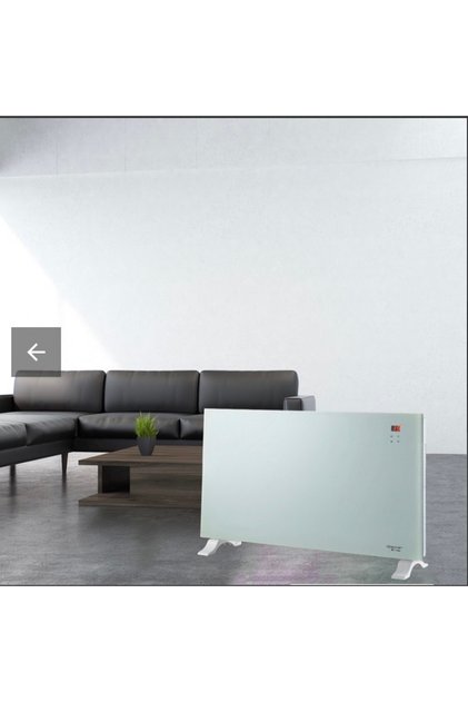 Elektirikli Cam Panel Isıtıcı Konvektör Termostatlı Zaman Ayarlayıcı Isıtıcı Aşırı Isınma Korumalı Kumandalı 2000 watt