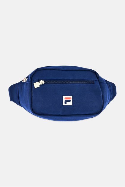 Men Embroidered Logo Fanny Pack, Navy