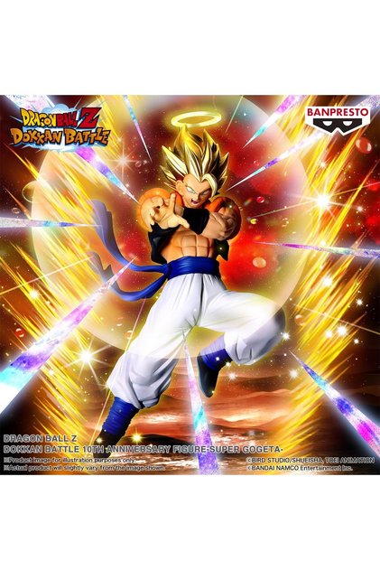 Banpresto - Dragon Ball Z - Super Gogeta - Dokkan Battle 10th Anniversary Figure 20 cm anime Figür