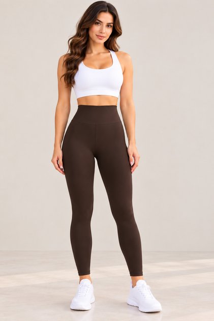 Women's Diving Fabric High Waist Gathering Tights – Firming and Stretchy Sports and Casual Tights