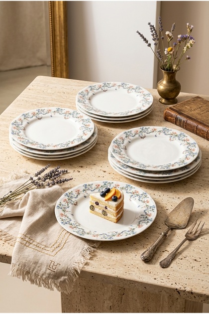 Lily 6 Parça 25 cm Servis-Sunum Tabağı