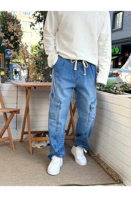W11 Cargo Pocket Baggy Trousers 3502