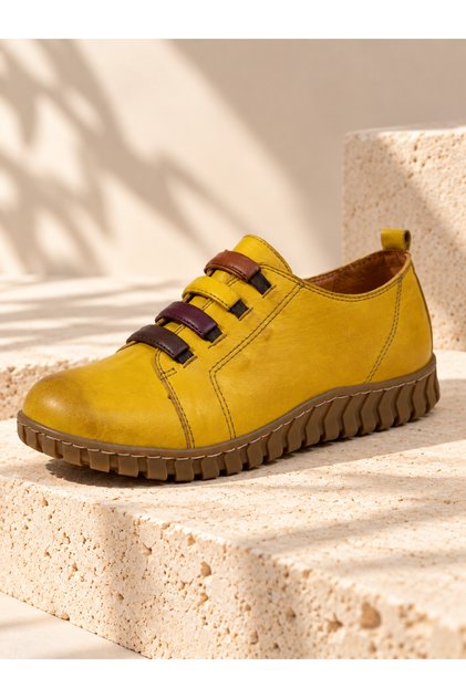 Genuine Leather Purple Casual Shoes Model Name: Zümrüt