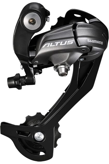 Shimano Altus RD-M370 9 Speed Rear Derailleur, Direct Mount Long Cage Bicycle Gear Shifter for MTB Mountain Bike, Cycling Rear Gear Replacement Component