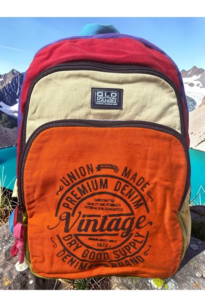 Quality Colorful Vintage Casual Design Backpack Travel School Travel Bag 30 cm X 42 cm