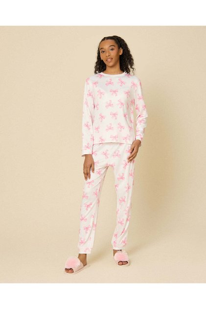 Girls Pink Pyjama Set, 2 Pieces