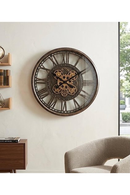 Çarklı Duvar Saati 50 cm
