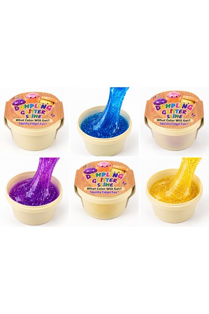 Çin Mantısı – Sürpriz Renkli Simli Slime büyük boy