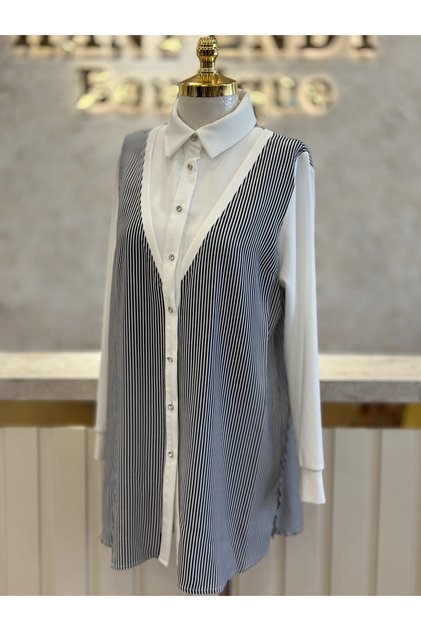 FUAT GÜRŞEN FG-26Y5380-S Siyah Renk Tunik