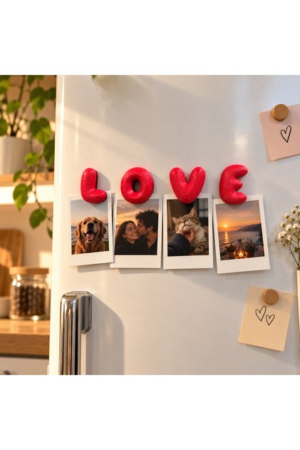 LOVE Buzbolabı Magnet Seti 4 HARF