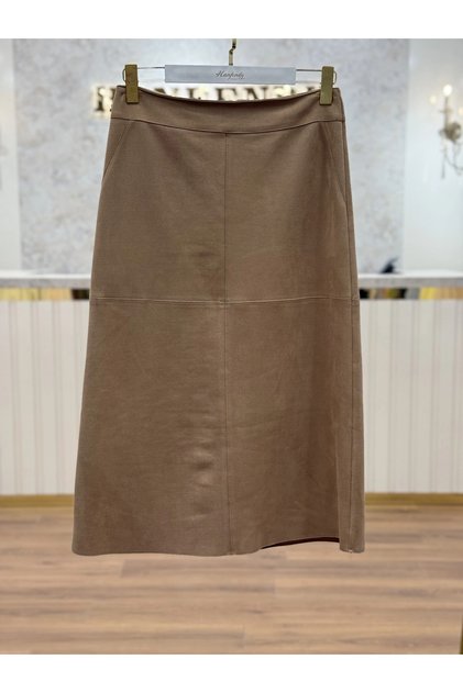 SZ-5453-V VİZON SÜET PARÇALI ETEK