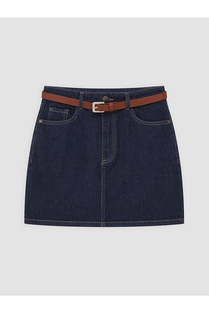 Alita City Lcw Vision Indigo Denim Straight Mini Women's Jean Skirt with a Difference