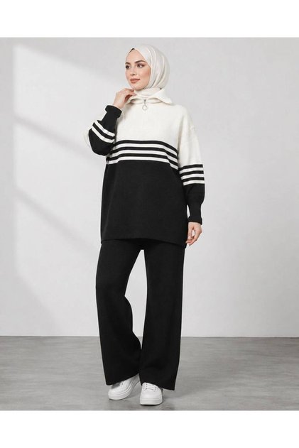 Winter Sweater and Pants Hijab Knitwear Set 16155851