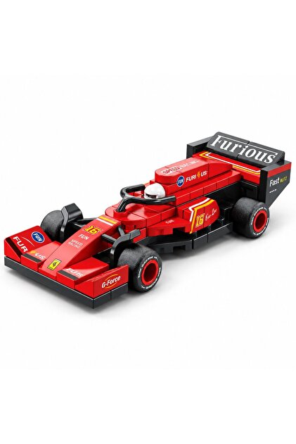 Σετ κατασκευών, Flippy, Μοντέλο αυτοκινήτου Formula 1, 65 τεμάχια, 6+, 11,2x4,3x2,6 cm, κόκκινο