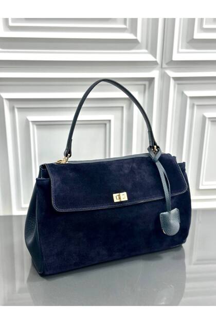 Genuine Suede Leather Women Hand Shoulder Bag