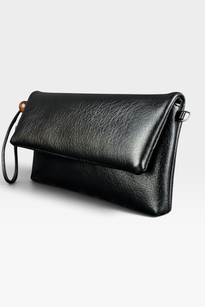 Kadın Deri Kapaklı Portföy Çanta Çapraz Zincir Askılı Clutch Çanta El Çantası Kadın Clutch Çanta