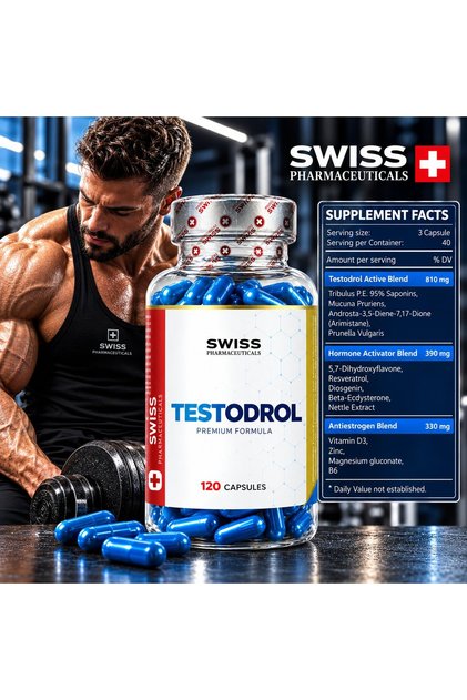 Testodrol Premium & Tribulus %95 Saponins & Mucuna & Arimistane & Beta Ecdysterone & Çinko 12