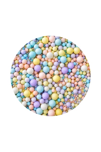 Mix perle din zahar in culori pastel (100g.)