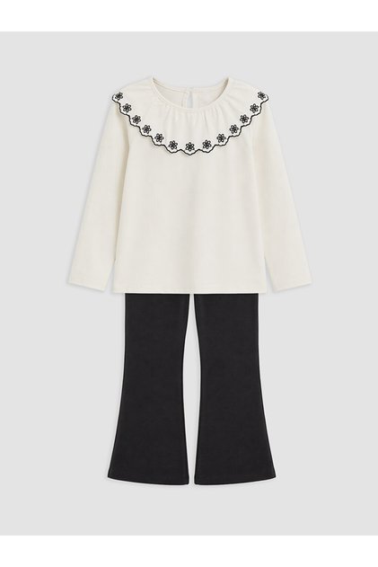 I Embroidered Girls' T-Shirt and Leggings from Freezen Store