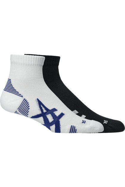 2 PACK CUSHIONED RUN QUARTER SOCK Unisex Black Koşu Çorabı 3013B358-002