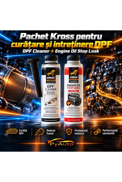 Pachet Kross pentru curatare si intretinere filtru de particule DPF 250 ml + 250 ml