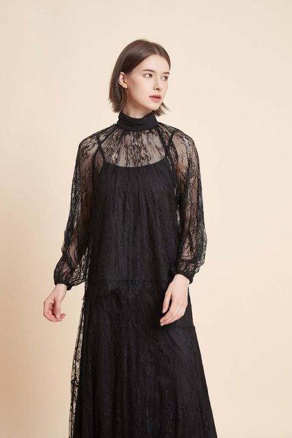 Long Sleeve Top With Lace Details