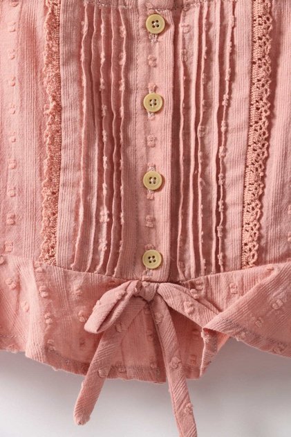 Girls Embroidered Strappy Top