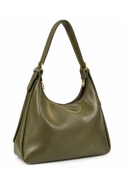 Olive Chain Hobo Çanta