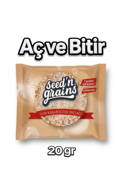 Aç Bitir %100 Karabuğday Patlağı-20 gr