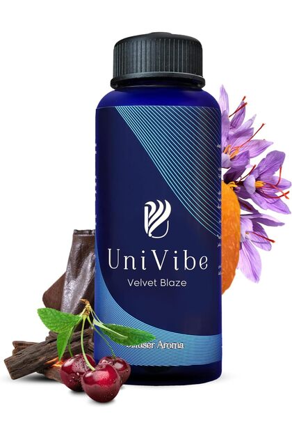 Diffuser Aroma – Velvet Blaze | Fruity Aromatherapy Oil | Cherry, Saffron, Osmanthus, Smoke & Woody | Bold Home, Office & Spa Fragrance (500ml, Velvet Blaze)