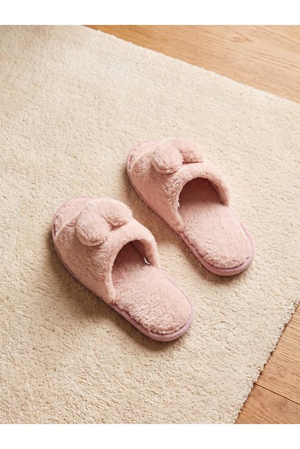 Quality Pieces from Çelebi Store: Women's House Slippers with Ear Detail