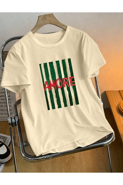 Тениска, кремава