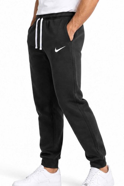 Erkek Siyah Jogger Eşofman Altı Pamuklu Lastikli Paça