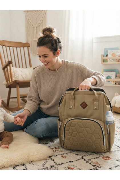 Mother Baby Care Backpack with Thermal Bottle Compartment Baby Kids Bag