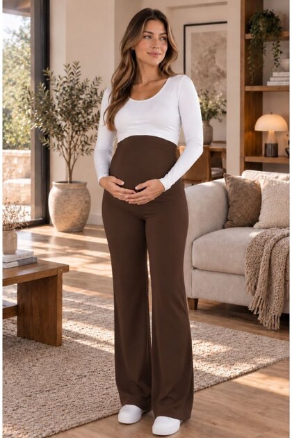 Women's High Waist Spanish Style Maternity Leggings
