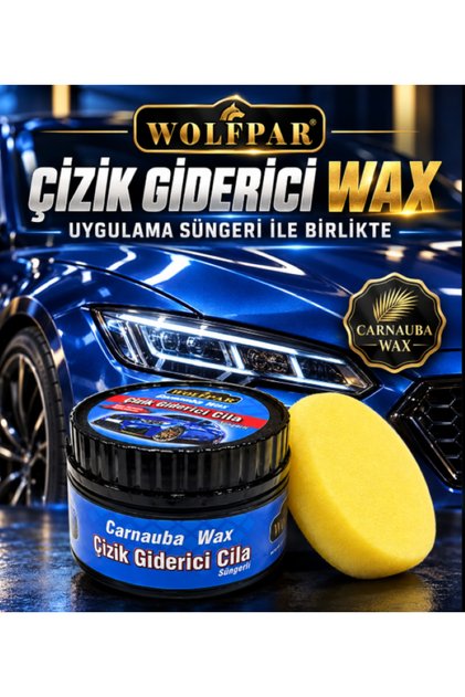 Çizik Giderici Wax ve Uygulama Süngeri Seti – Araç Boyası Bakım ve Parlatma