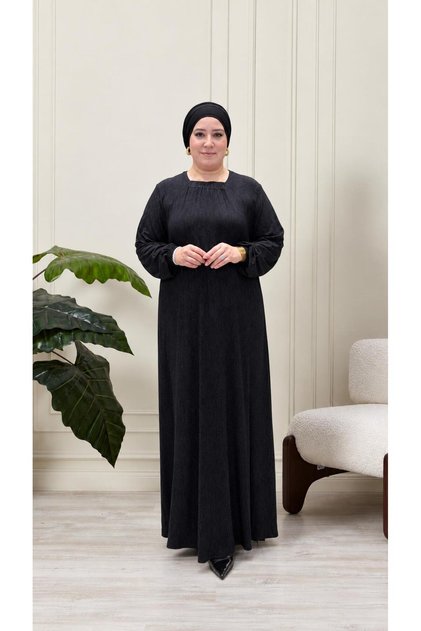 Women's Plus Size Square Neck Modal Combed Cotton Dress