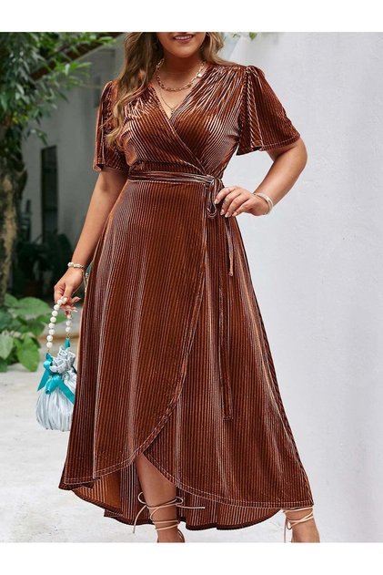 Rochie maxi, maro