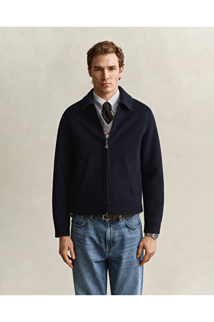 Erkek Lacivert Regular Fit Ceket