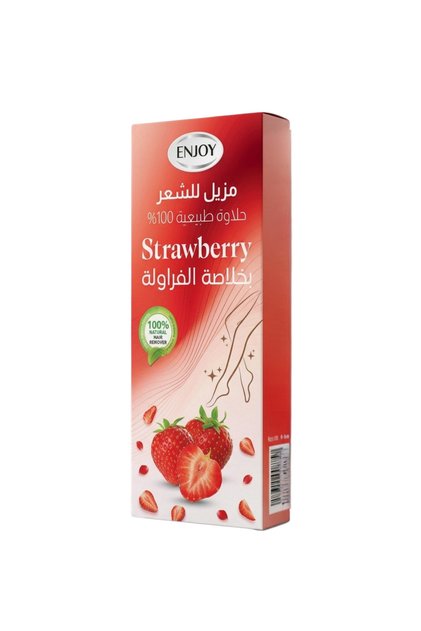 Natural Sugar Wax Hair Remover with Strawberry Extract – 100g, 100% Natural Sugaring Paste for Smooth, Hair-Free Skin