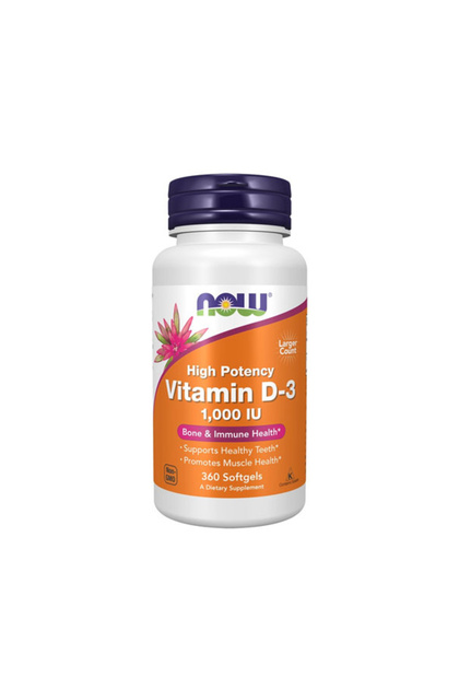 Vitamin D-3 1000 IU - Vitamina D3, 360 capsule moi